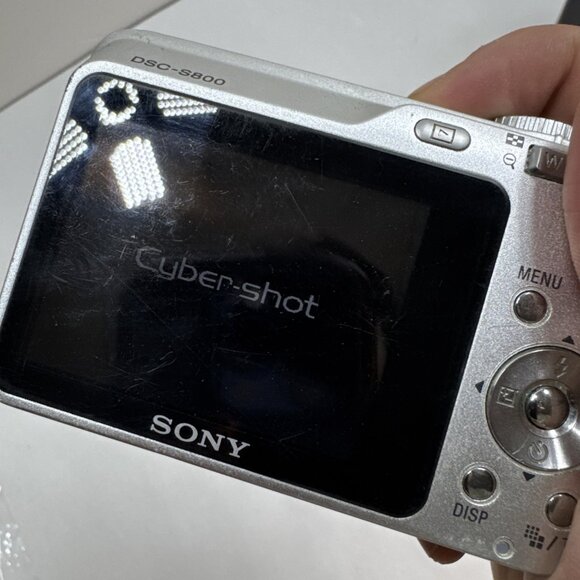 Sony CyberShot DSC-S800 8.1MP Silver Digital Camera For Parts Or Repair *READ* - Picture 5 of 5